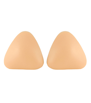 DayKit 2 Pairs Removeable Triangle Bra Pads Inserts for Bikinis Tops Sports Bra Swimsuit for A B C Cups Beige 