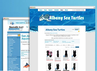 The Affiliate Store can be embedded onto any website or hosted on SwimOutlet.com
