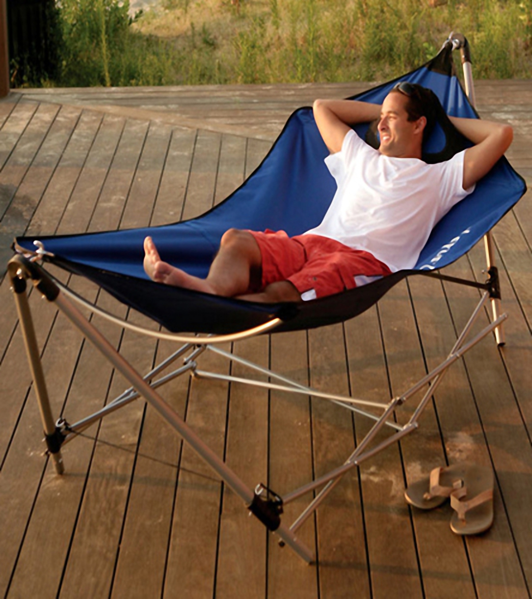 Modern Folding Hammock Beach Chair for Simple Design