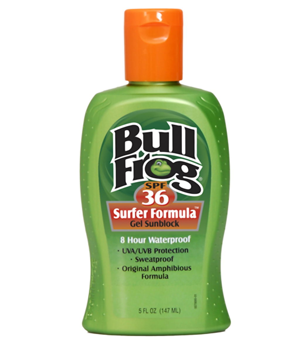 bullfrog sunscreen surfer formula