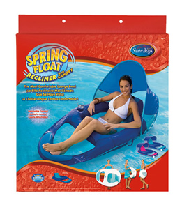 float swimways canopy recliner spring