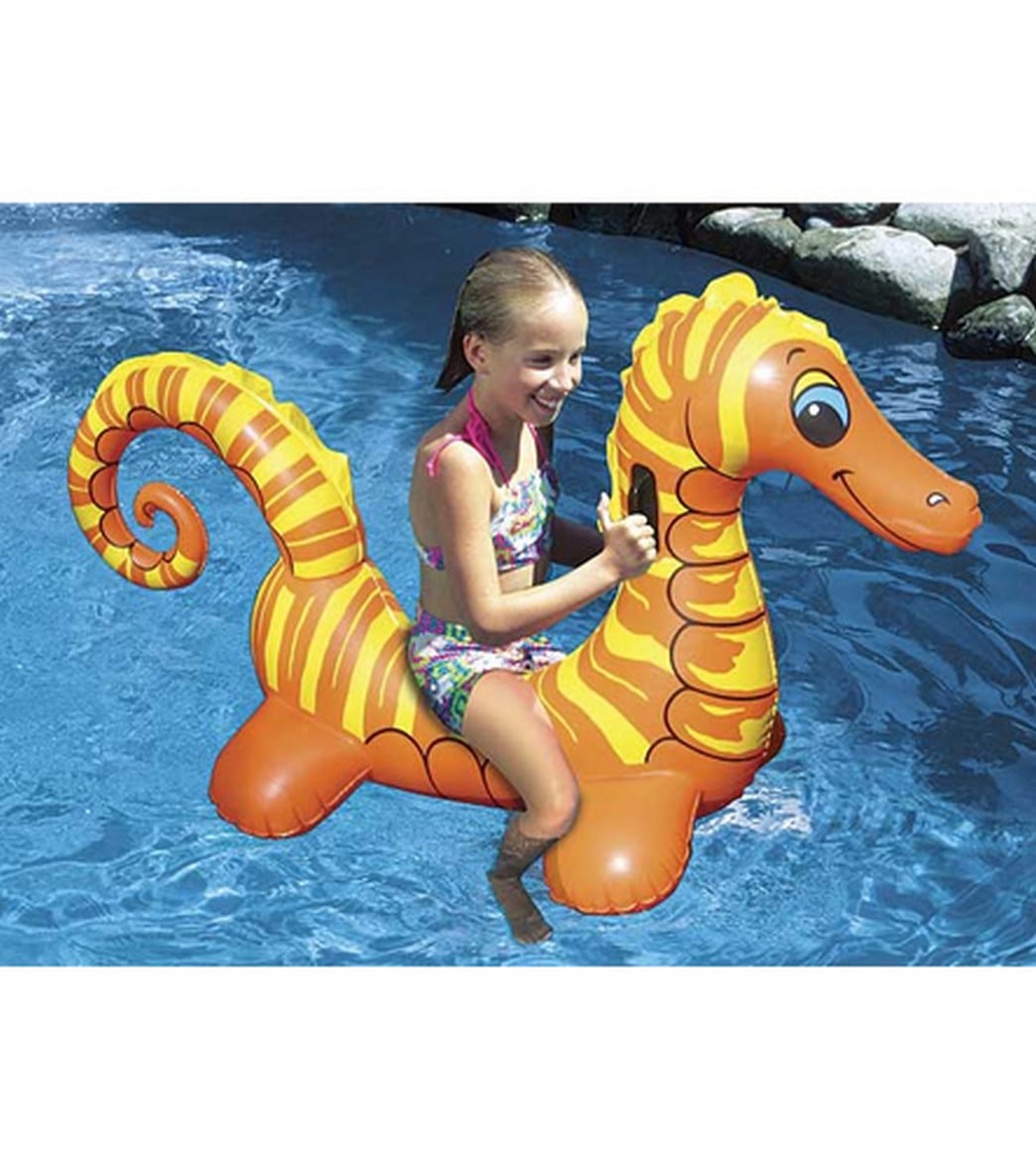 Poolmaster Seahorse Jumbo Rider Pool Float Multi Color - Swimoutlet.com