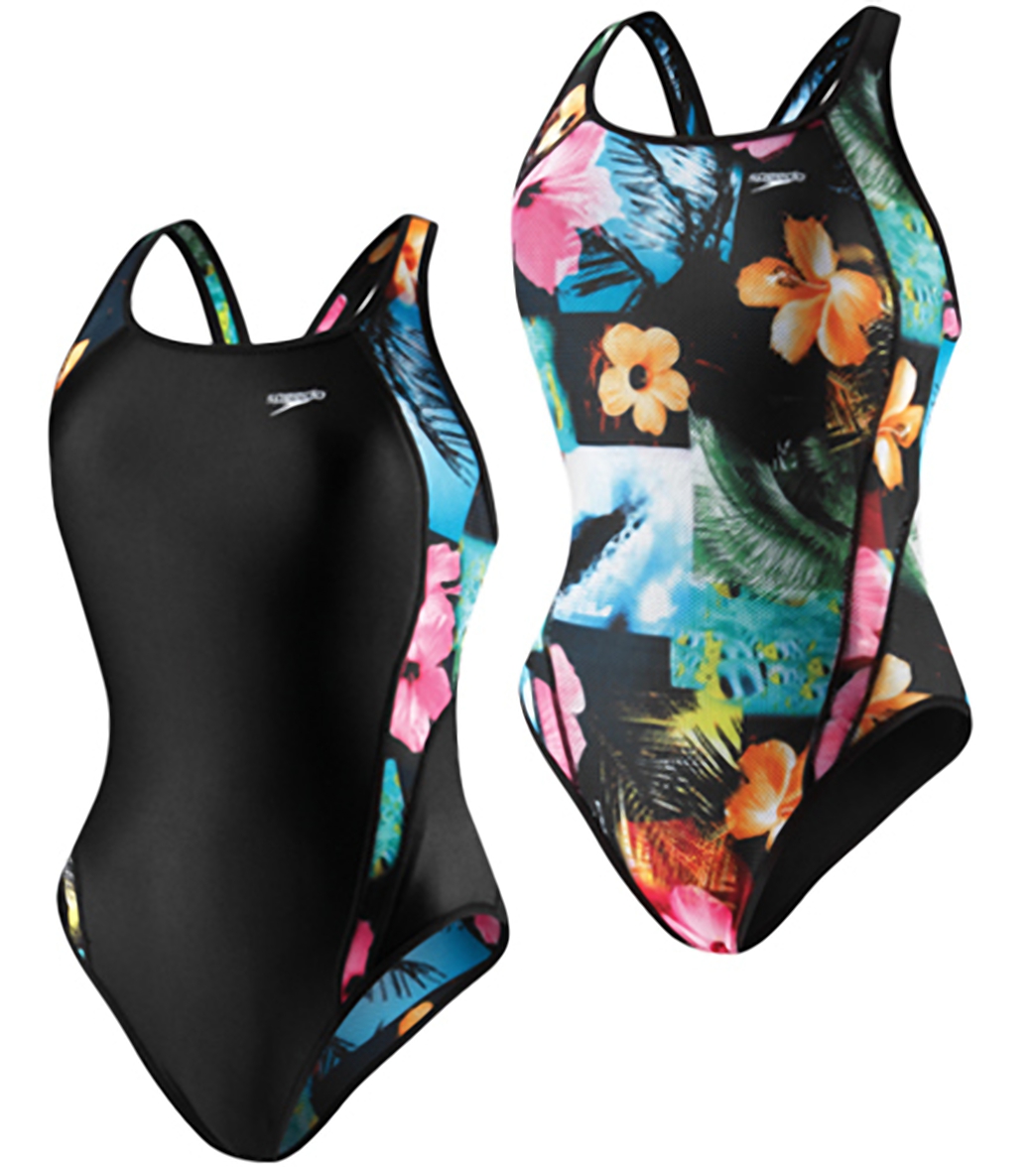speedo floral swimsuit