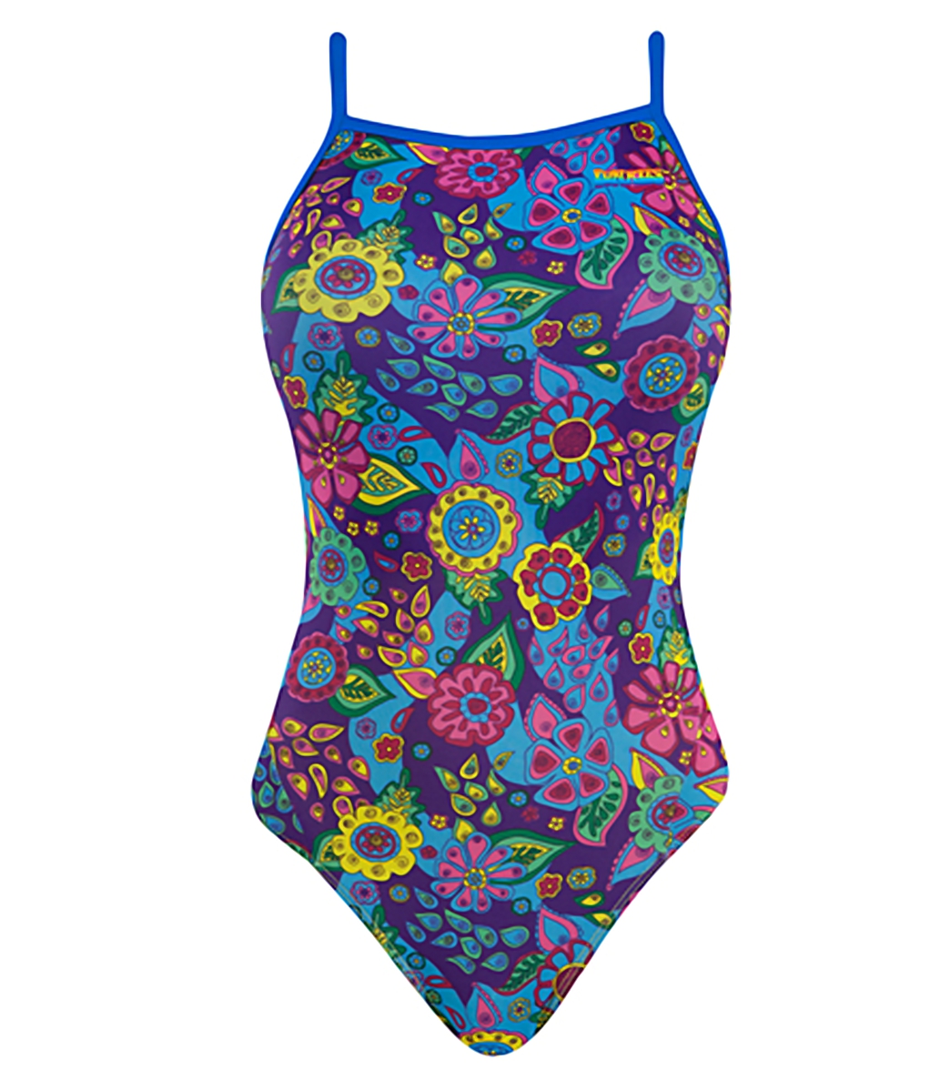 The Finals Funkies Comic Garden Cool Butterfly Back One Piece Swimsuit 