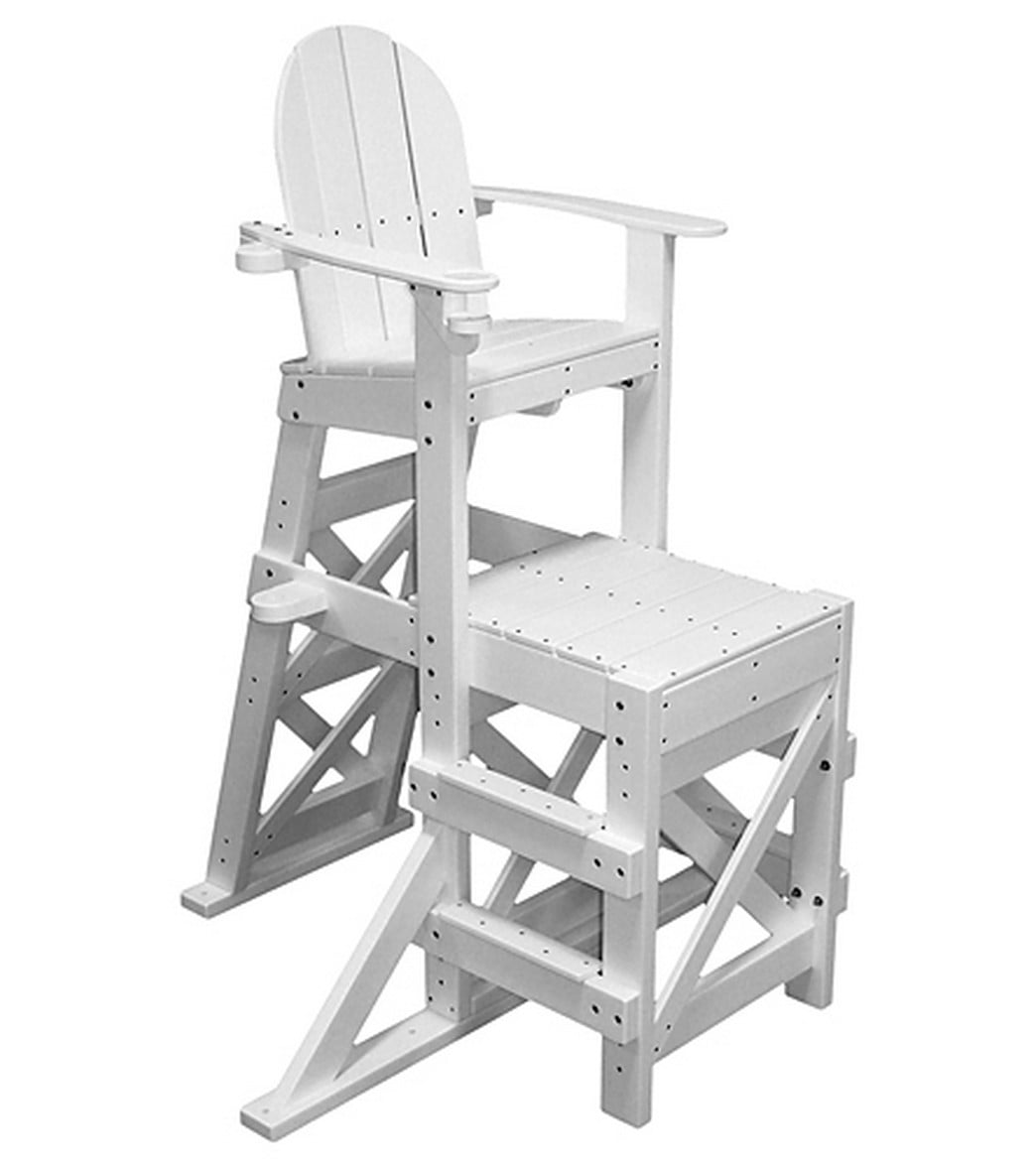 Tailwind Medium Recycled Plastic Lifeguard Chair w/Side