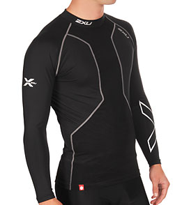 2XU Men's Swim Recovery Compression Top at SwimOutlet.com - Free Shipping
