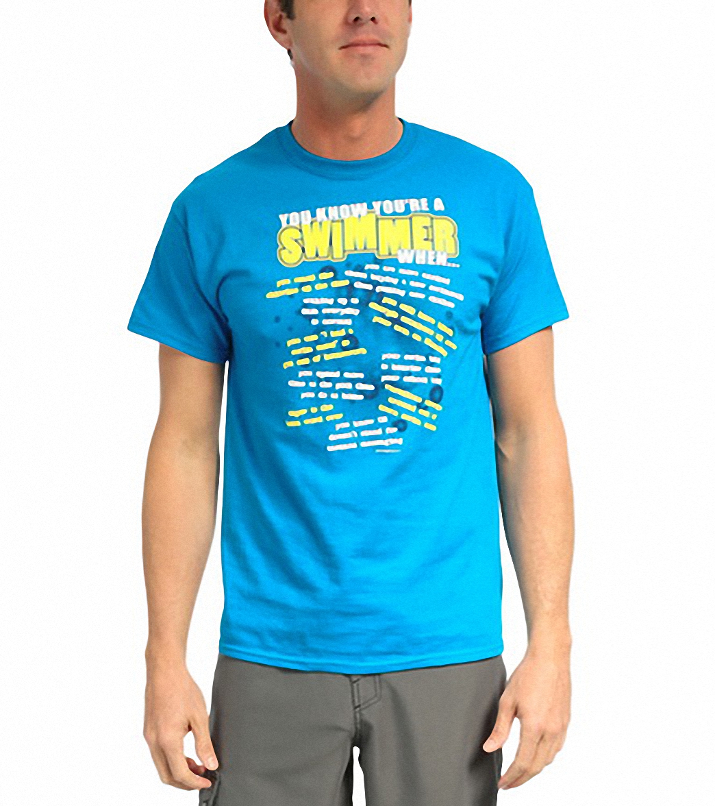 Image Sport You Know You're a Swimmer When-Blue T-Shirt at SwimOutlet.com