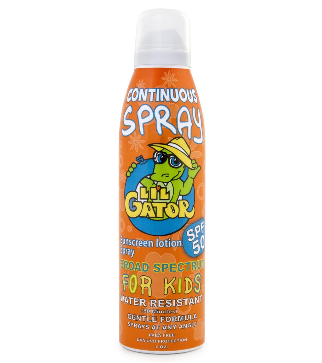 Aloe Gator Spf 50 Lil Gator Continuous Spray 6 Oz Sunscreen At