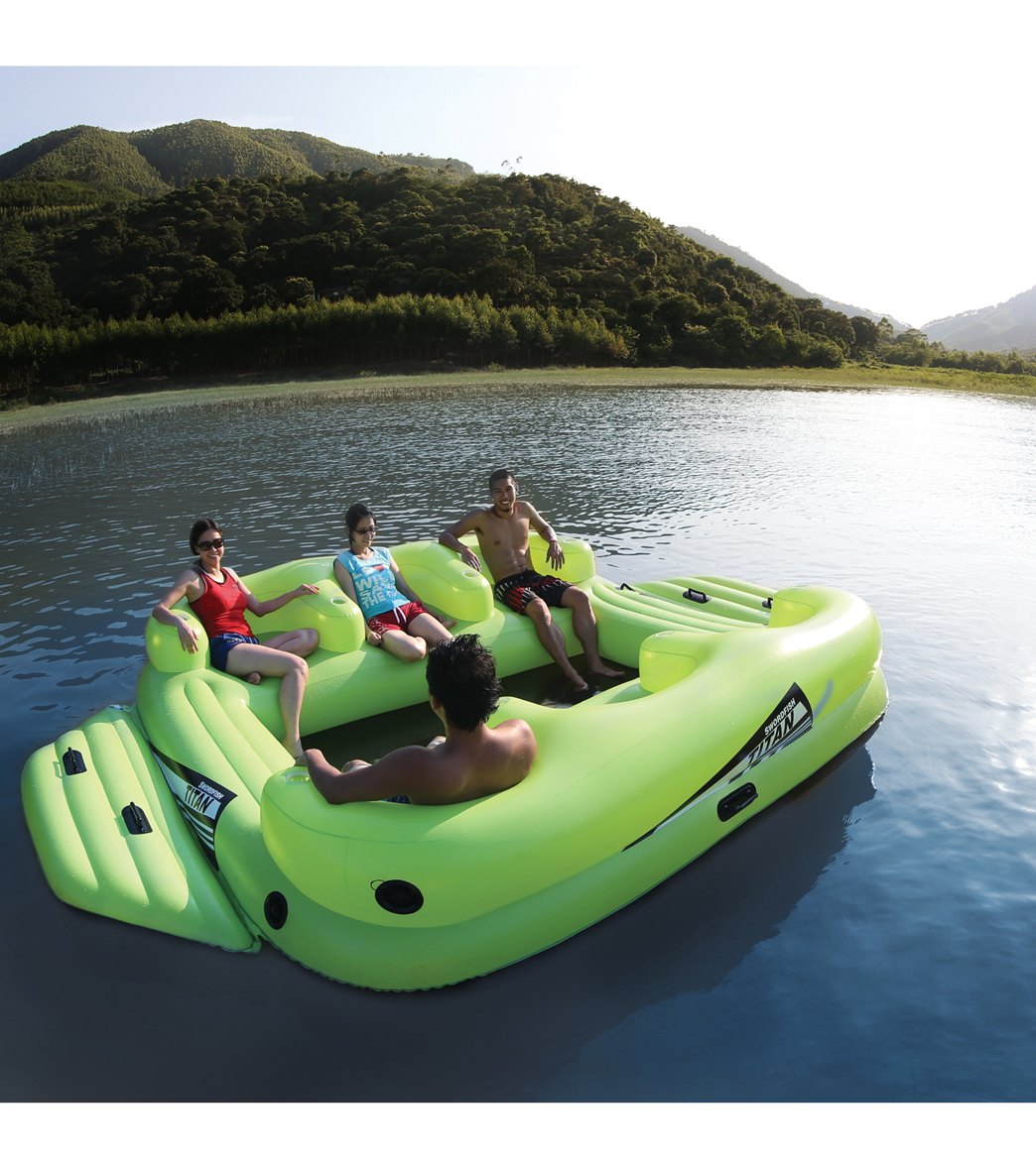 inflatable swim raft. 
