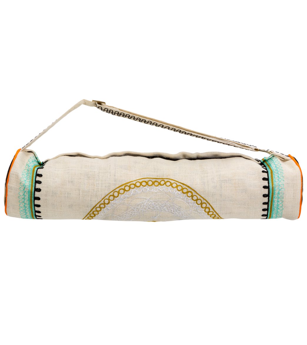 La Vie Boheme Jute Embroidered Yoga Mat Bag At Swimoutlet Com