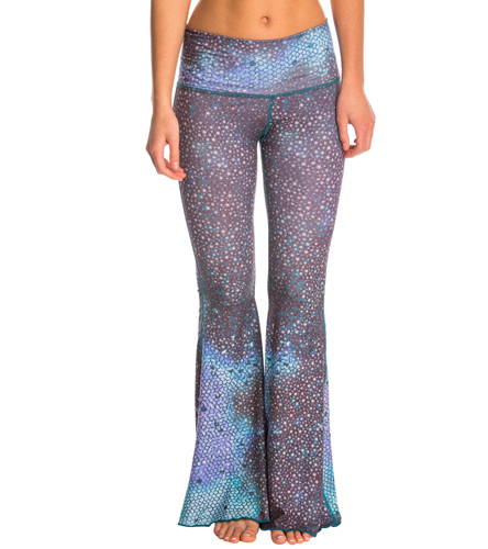 Teeki Teal Mermaid Fairy Queen Bell Bottom Yoga Pants at YogaOutlet.com ...