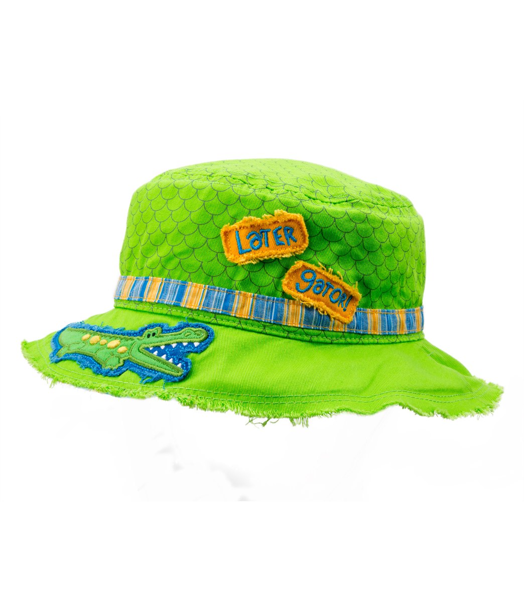 Stephen Joseph Alligator Bucket Hat - One Size Multi Color Cotton - Swimoutlet.com