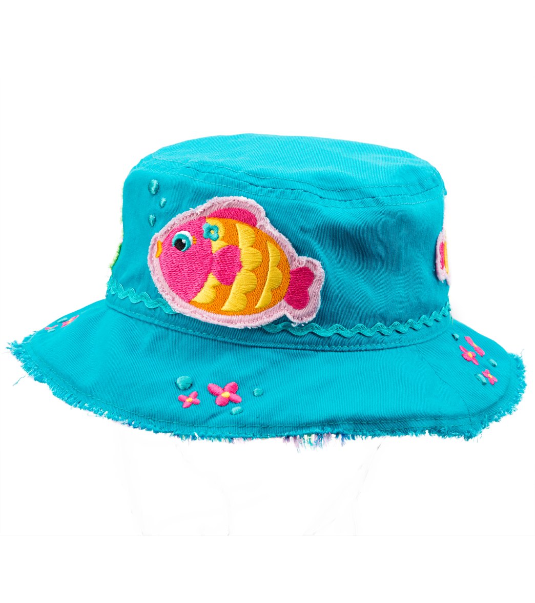 bucket hat with fish on it