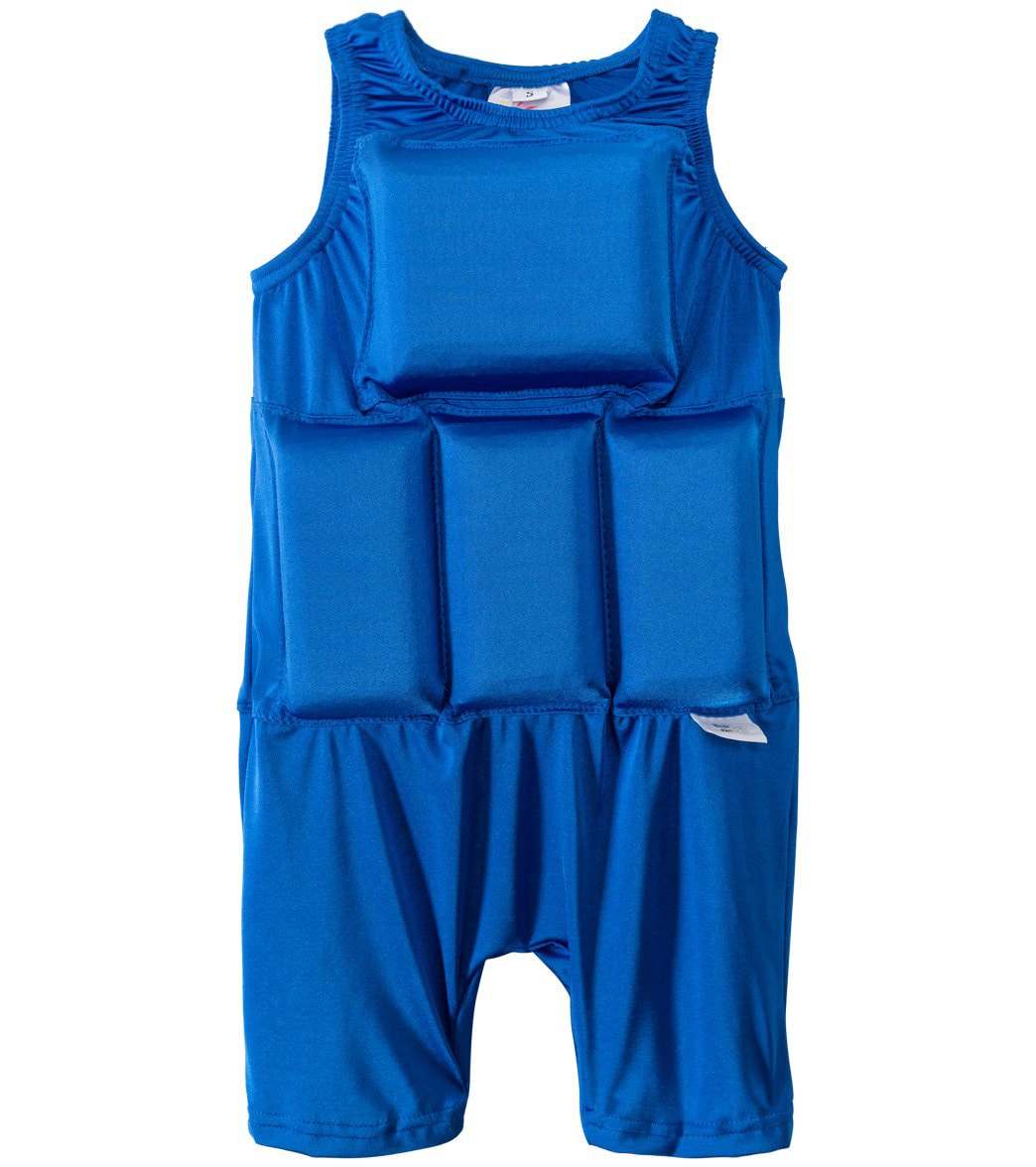My Pool Pal Boys' Blue Floatation Swimsuit - Medium 40-50Lbs Multi Color Polyester/Spandex - Swimoutlet.com
