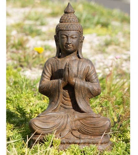 Download Lotus Sculpture Namaste Garden Buddha Statue 18" at ...