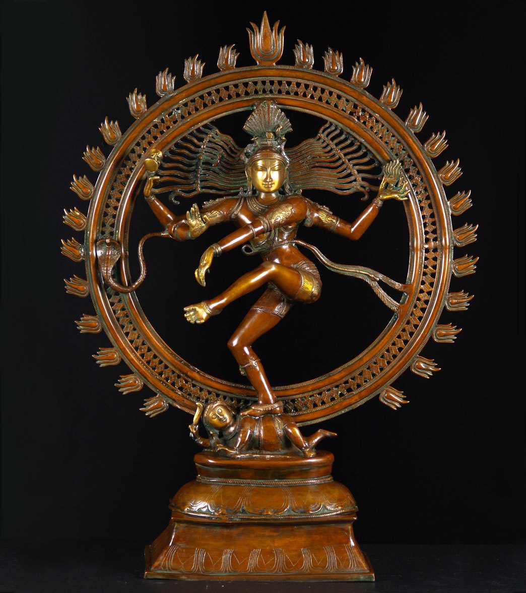 Lotus Sculpture Brass Large Dancing Nataraja Statue 41 At Free Shipping