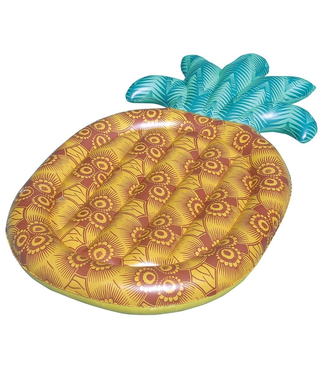 Swimline Pineapple Float Lounger Multi Color Plastic - Swimoutlet.com