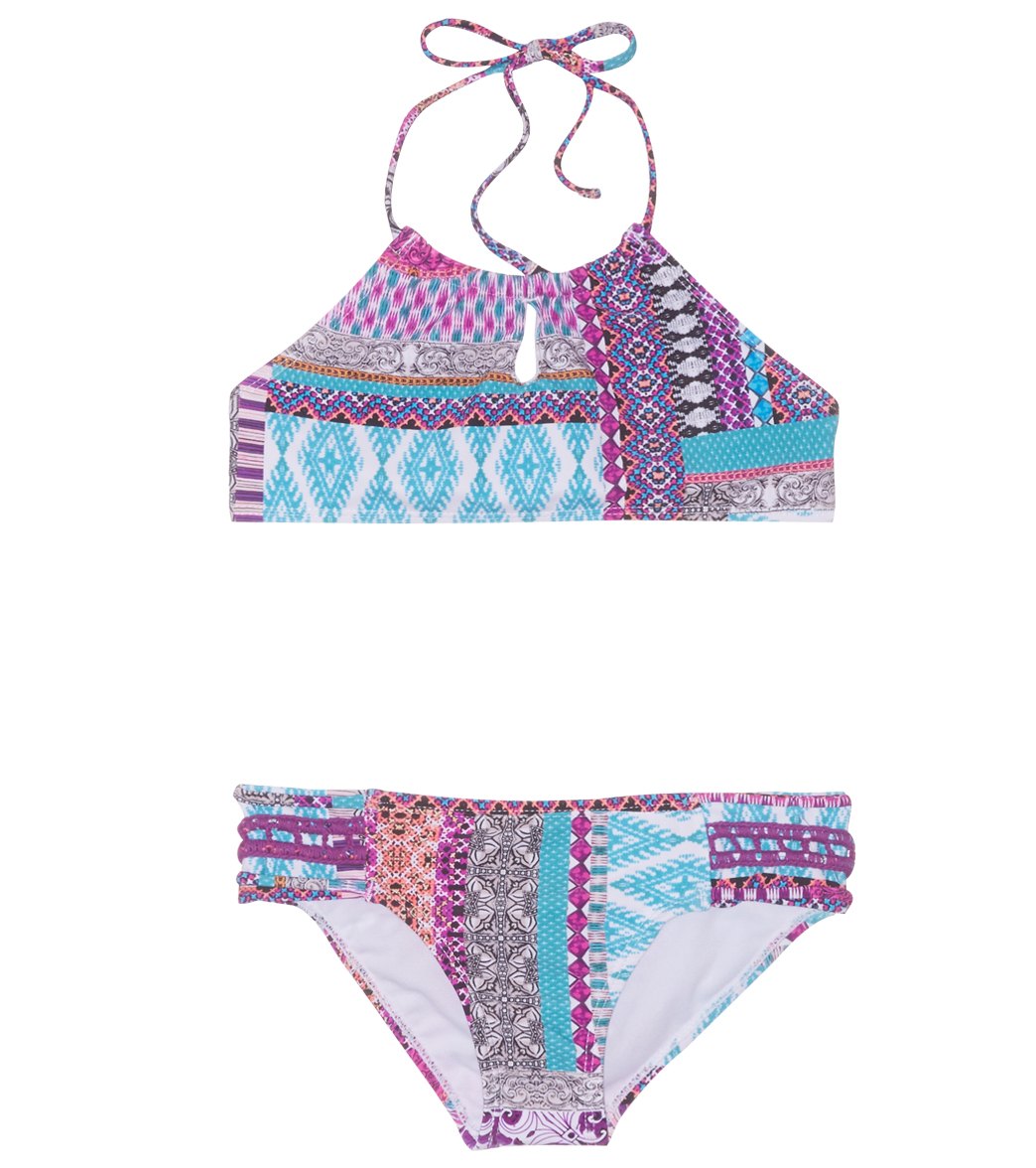 Raisins Girls' Sweet Surrender Cali Coast Two Piece Bikini Set (Big Kid ...