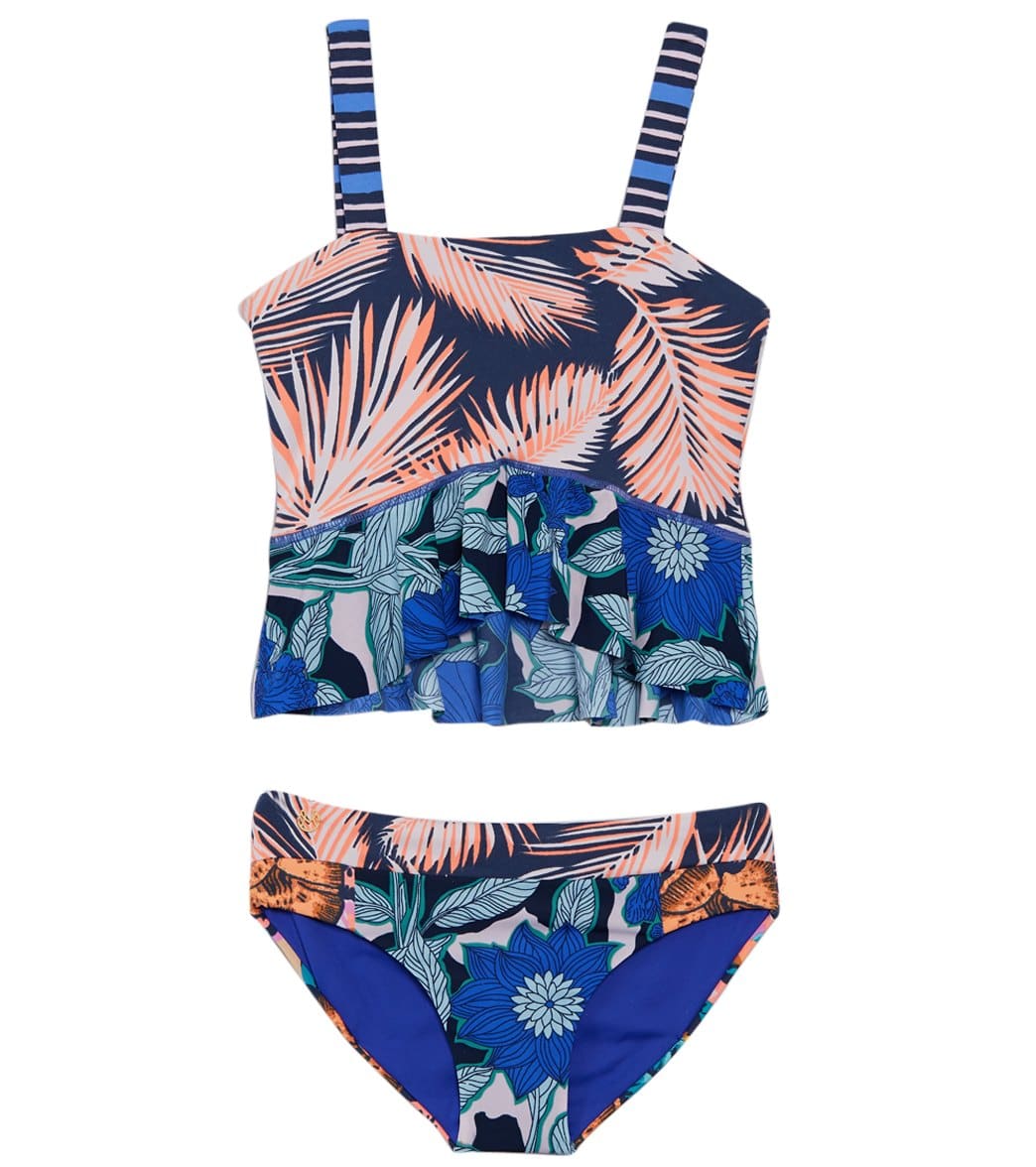 Maaji Girls' Florence Midnight Two Piece Tankini Set (Toddler, Little ...