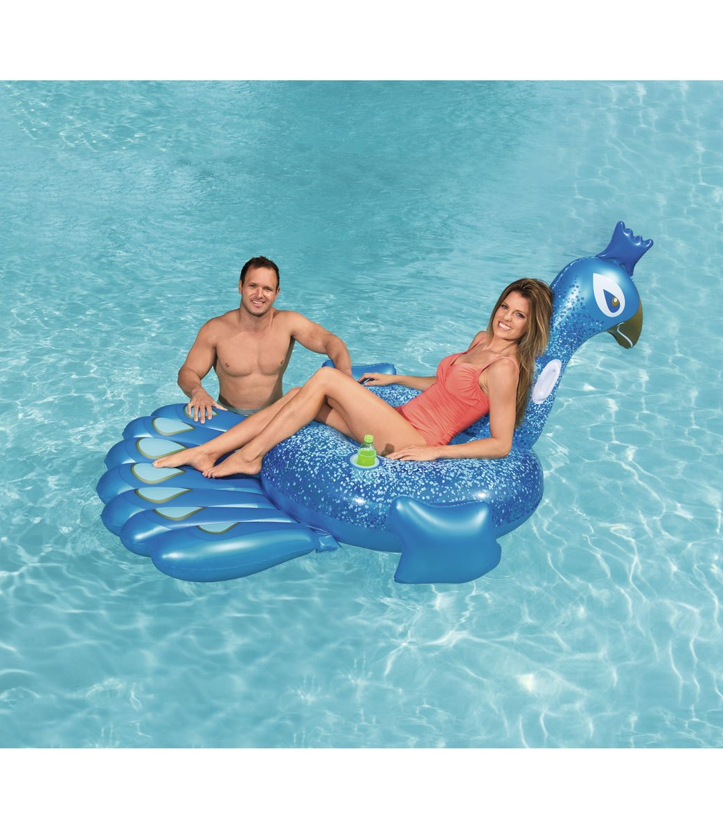 Wet Products Jumbo Pretty Peacock Float Multi Color - Swimoutlet.com