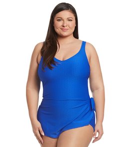 Women's Plus Size One Piece Water Aerobic Swimsuits at SwimOutlet.com