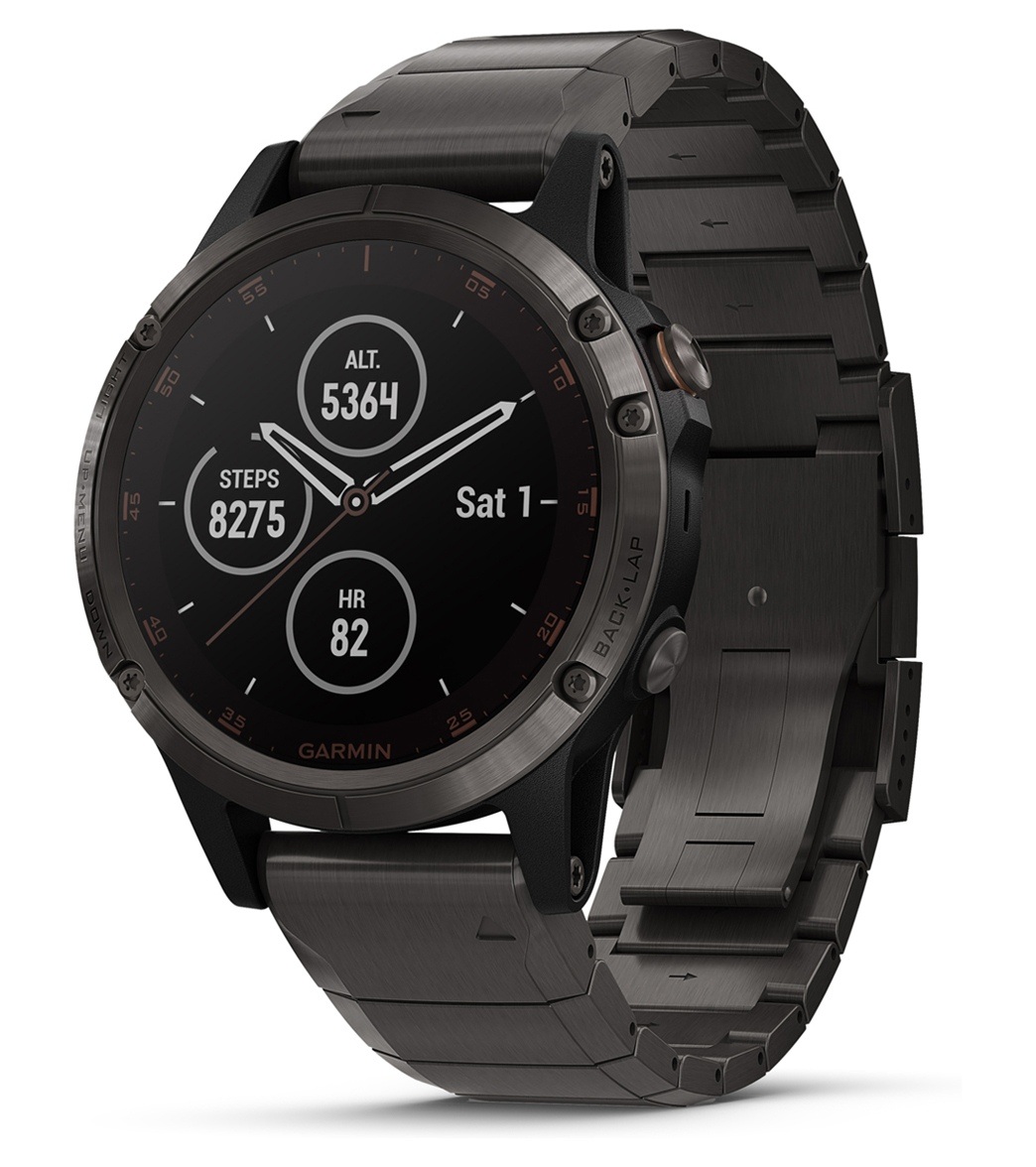 garmin fenix 5x plus titanium band