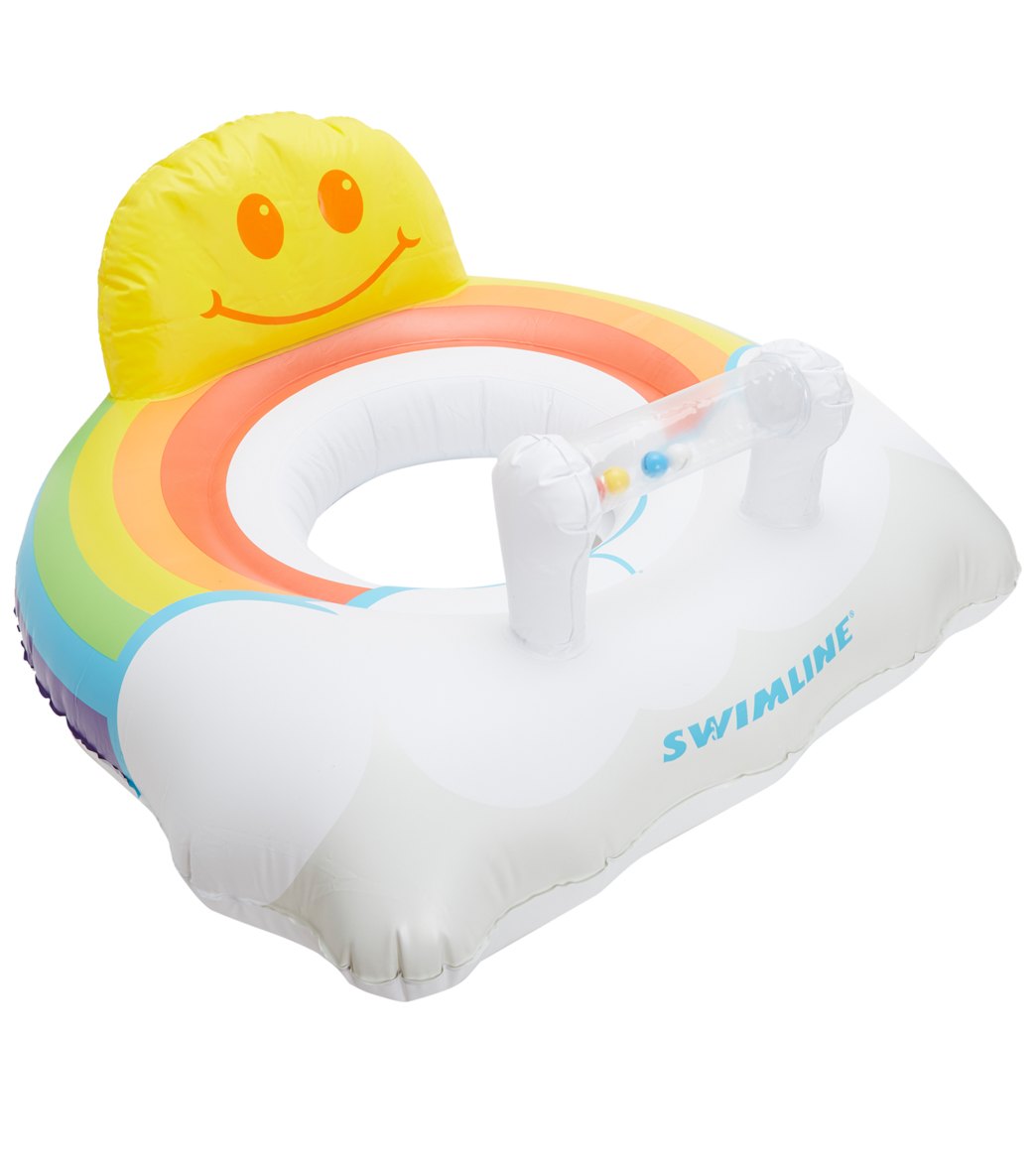 Swimline Rainbow Baby Seat Pool Float Multi Color - Swimoutlet.com