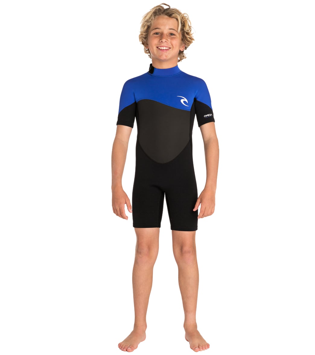 Rip Curl Boys' Omega 1.5mm Short Sleeve Spring Suit at SwimOutlet.com ...