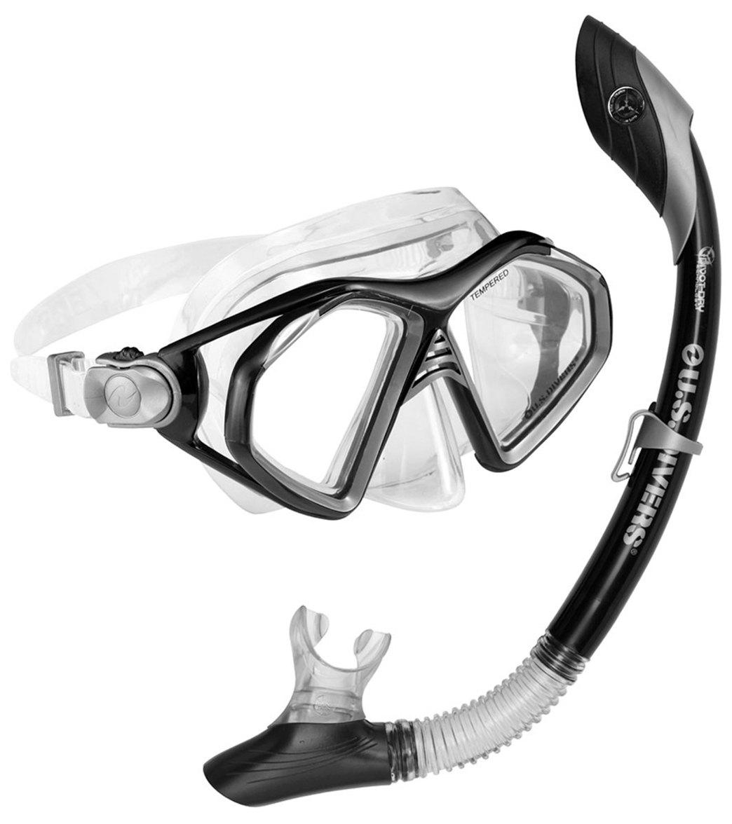 U.S. Divers Cozumel TX / Island Dry Mask and Snorkel Set at SwimOutlet.com