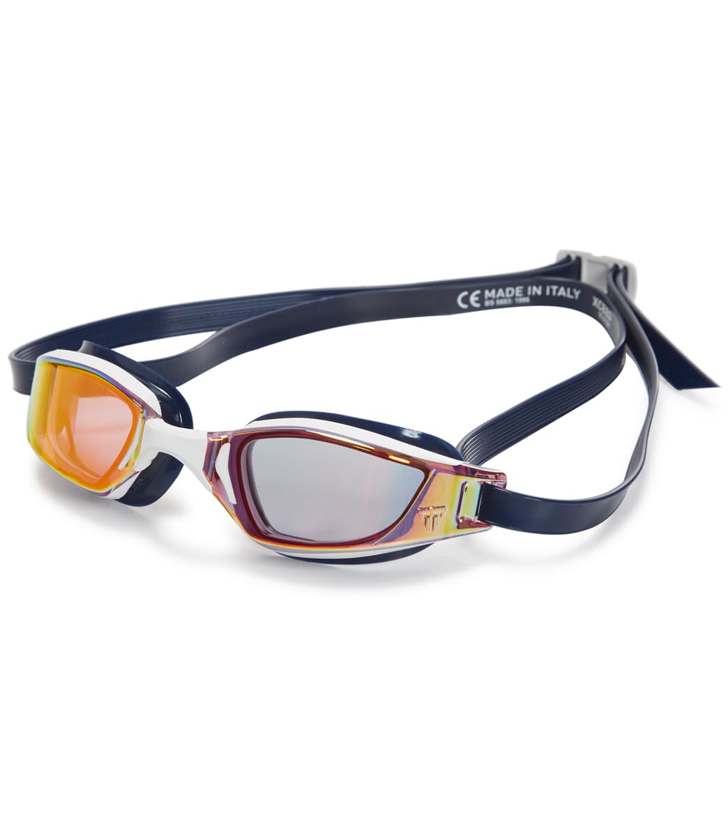 Phelps Xceed Red Titanium Mirrored Lens Swim Goggle at