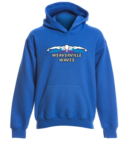 Weaverville Waves - Gildan Youth Heavy Blend Hooded Sweatshirt