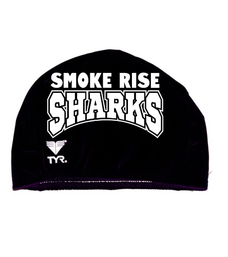 Sharks Swim Cap  - TYR Lycra Swim Cap