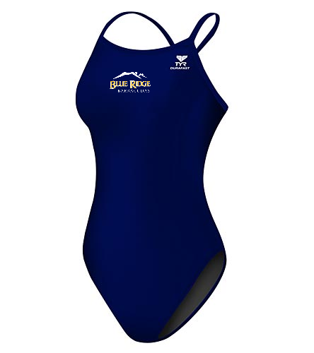 Blue Ridge Barracudas Girls Swimsuit - TYR Durafast Elite Solid Diamondfit One Piece Swimsuit