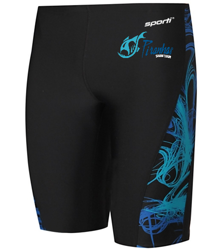 koons piranhas - Sporti Light Wave Splice Jammer Swimsuit (22-44)