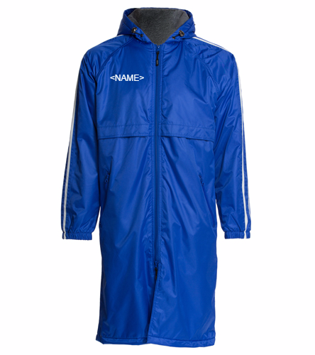 Livorna Dolphins  - Sporti Striped Comfort Fleece-Lined Swim Parka