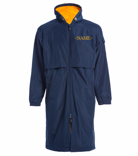 Cordova Blue Marlins Custom Parka 1 - Sporti Comfort Fleece-Lined Swim Parka