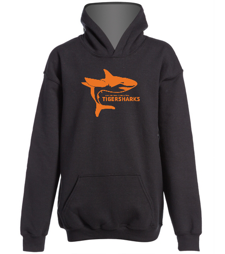 NR Tigersharks Youth Hoodie - Gildan Youth Heavy Blend Hooded Sweatshirt