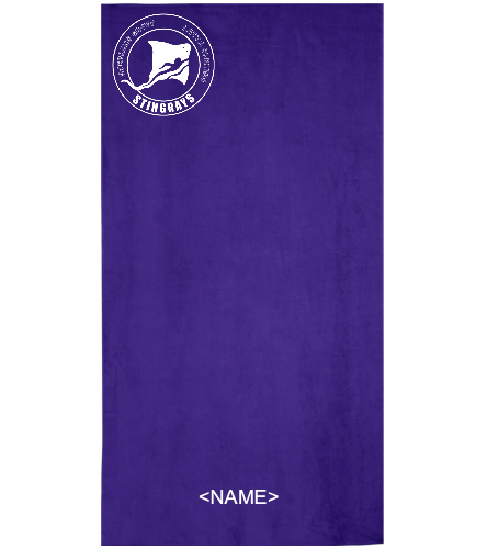 Stingray Towel - Royal Comfort Terry Velour Beach Towel 32" X 64"