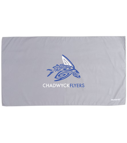 Micro fiber towel, gray - Sporti 20" x 36" Microfiber Dry Sports Towel