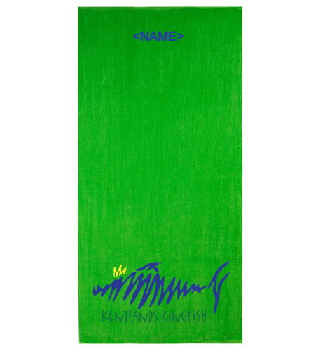 Kingfish Beach Towel Green - Diplomat Terry Velour Beach Towel 30" x 60"