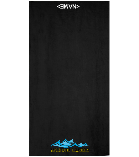 Weston Lakers Towel - Royal Comfort Terry Velour Beach Towel 32" X 64"