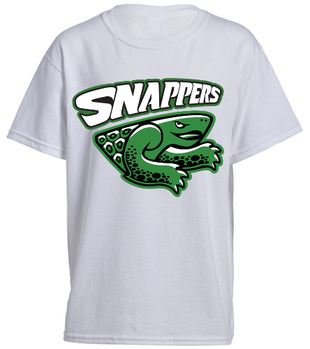 Snappers Youth T-Shirt (White) - SwimOutlet Youth Cotton Crew Neck T-Shirt