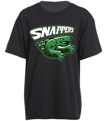 Snappers Youth T-Shirt (Black) - SwimOutlet Youth Cotton Crew Neck T-Shirt
