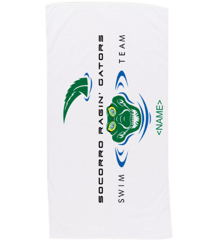 Gators Swimmer Towel - Diplomat Terry Velour Beach Towel 30" x 60"