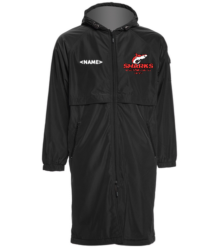 Sharks Parka Adult - Sporti Comfort Fleece-Lined Swim Parka