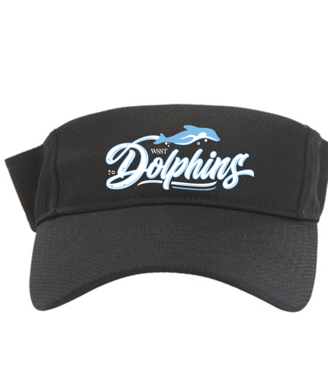 WSST Dolphin Visor  - SwimOutlet Unisex Sport-Tek® PosiCharge® RacerMesh® Visor