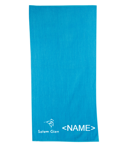 Swordfish swim towel - Diplomat Terry Velour Beach Towel 30" x 60"
