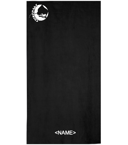 Black Stingray towel with new logo - Royal Comfort Terry Velour Beach Towel 32" X 64"