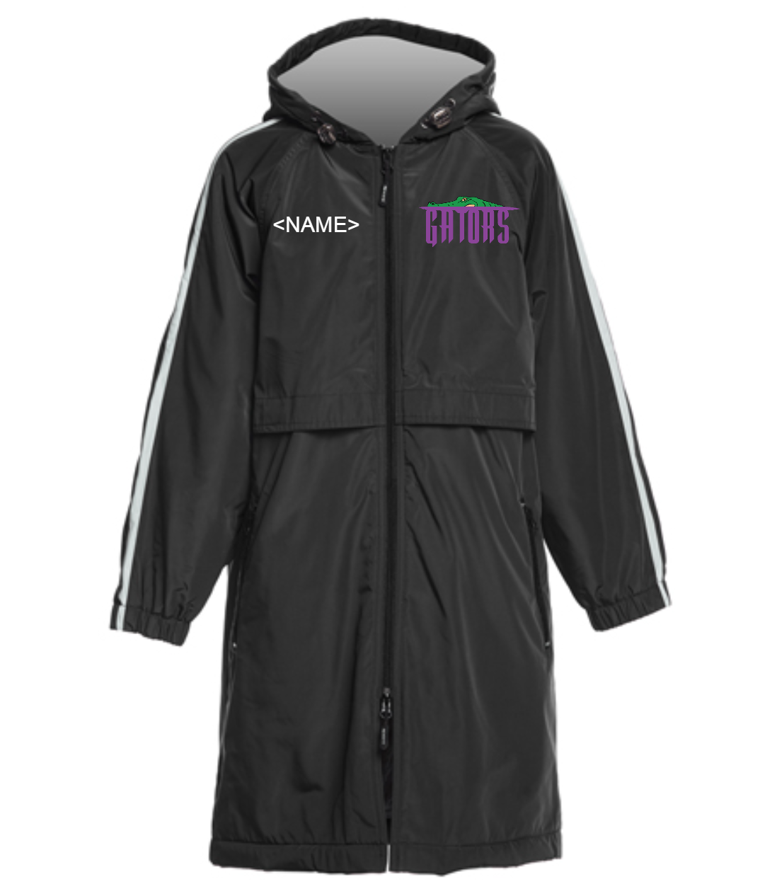 Gators - Sporti Striped Comfort Fleece-Lined Swim Parka Youth