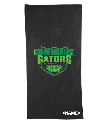 GBG Beach Towel - Diplomat Terry Velour Beach Towel 30" x 60"